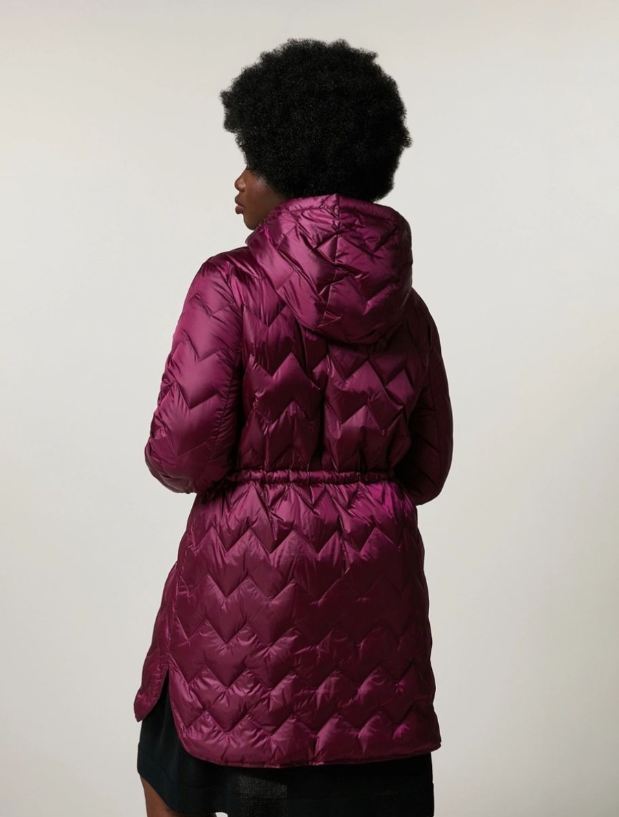 Vetements Marina Rinaldi | Parka En Nylon Brillant Violet