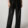 Vetements Marina Rinaldi | Pantalon En Jersey A Sequins Noir