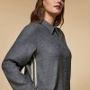 Vetements Marina Rinaldi | Tunique En Flanelle Gris Moyen