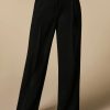 Vetements Marina Rinaldi | Pantalon Palazzo En Triacetate Noir