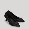 Accessoires Marina Rinaldi | Escarpins En Simili Cuir Nappa Noir