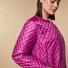 Vetements Marina Rinaldi | Doudoune Matelassee En Losanges Fuchsia