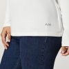 Vetements Marina Rinaldi | Pull Col Roule En Jersey De Viscose Blanc