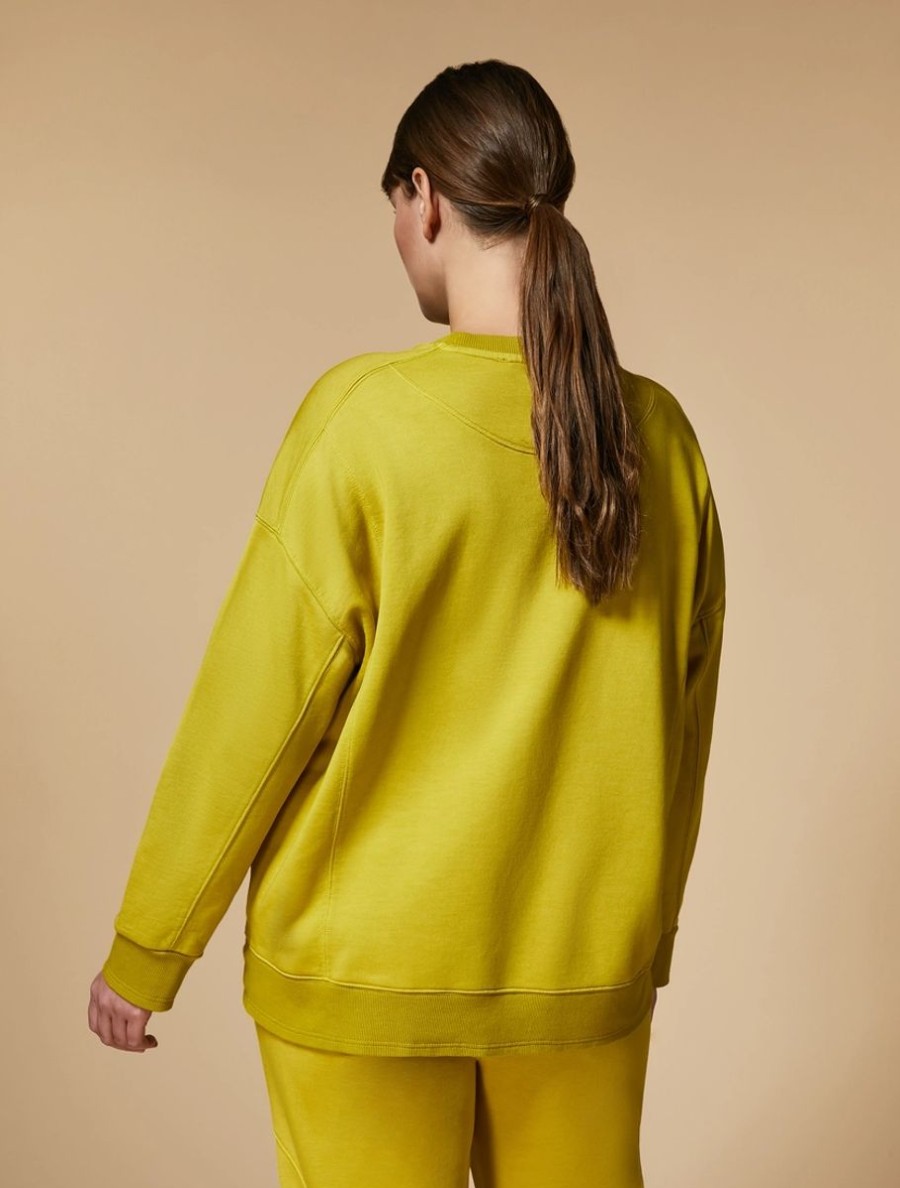 Vetements Marina Rinaldi | Sweat-Shirt En Jersey Moutarde