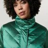 Vetements Marina Rinaldi | Veste En Nylon Brillant Vert