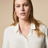 Vetements Marina Rinaldi | Chemise En Soie Blanc