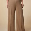 Vetements Marina Rinaldi | Pantalon Palazzo En Jersey Chameau