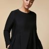 Vetements Marina Rinaldi | Robe Longue En Jersey Noir