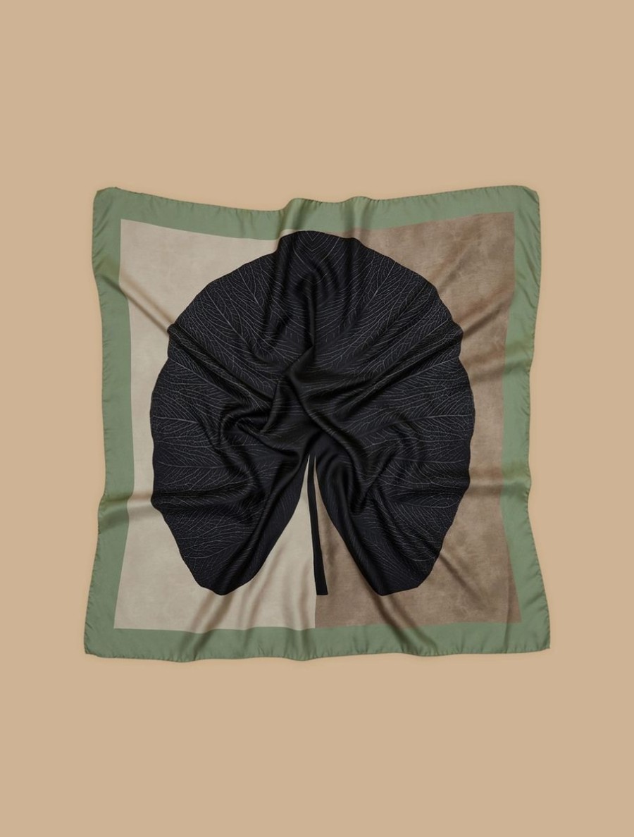 Accessoires Marina Rinaldi | Foulard En Serge De Soie Blanc