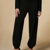 Vetements Marina Rinaldi | Pantalon De Jogging En Maille Viscose Noir