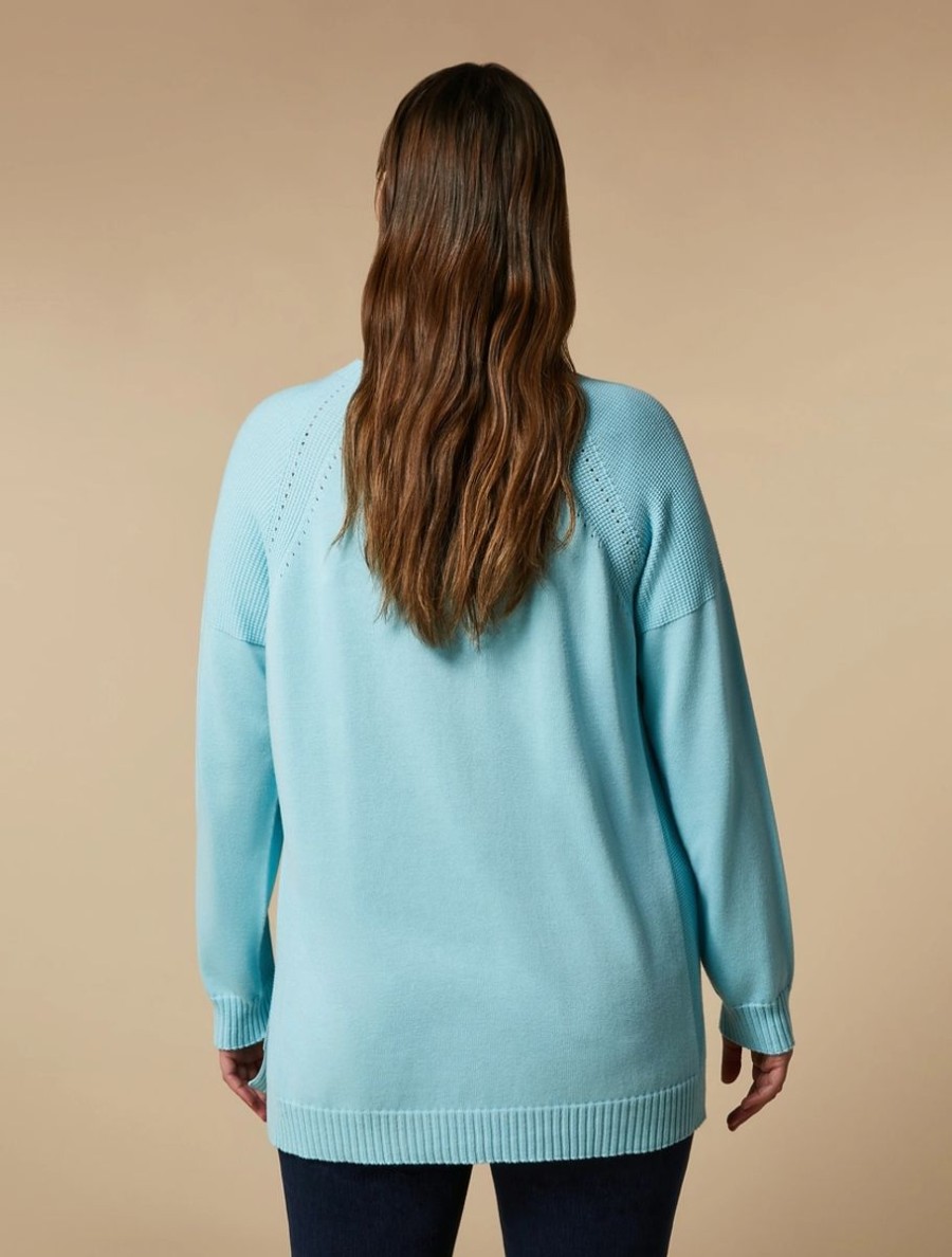 Vetements Marina Rinaldi | Pull En Coton Vert