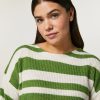 Vetements Marina Rinaldi | Pull En Laine Melangee Vert