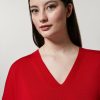 Vetements Marina Rinaldi | Pull En Laine Merinos Rouge