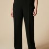 Vetements Marina Rinaldi | Pantalon Cigarette En Triacetate Noir