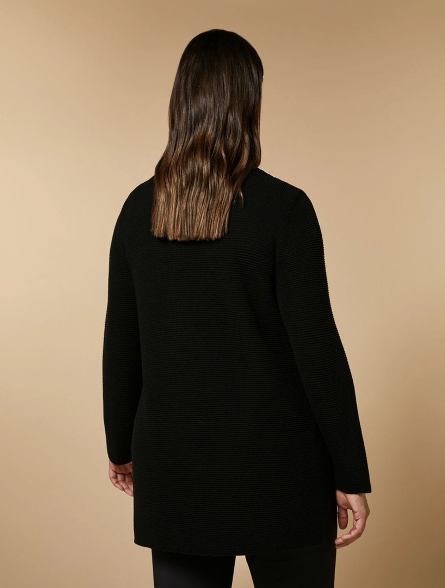 Vetements Marina Rinaldi | Pull En Pure Laine Noir