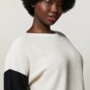 Vetements Marina Rinaldi | Pull En Laine Merinos Melangee Sable