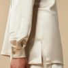 Vetements Marina Rinaldi | Chemise En Satin Blanc