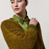 Vetements Marina Rinaldi | Cardigan Boucle Olive Verte