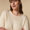 Vetements Marina Rinaldi | Pull En Laine Melangee Rose