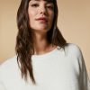 Vetements Marina Rinaldi | Pull En Laine Melangee Blanc