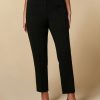 Vetements De Ceremonie Marina Rinaldi | Pantalon Slim En Triacetate Noir