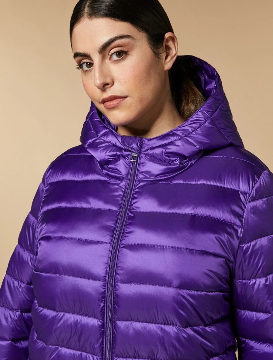 Vetements Marina Rinaldi | Doudoune Matelassee Deperlante Violet