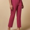 Vetements Marina Rinaldi | Pantalon En Triacetate Fuchsia