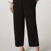 Vetements Marina Rinaldi | Pantalon Raccourci En Jersey Noir