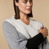 Vetements Marina Rinaldi | Pull En Cachemire Melange Gris Moyen