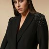 Vetements Marina Rinaldi | Veste Blazer En Cady Stretch Noir