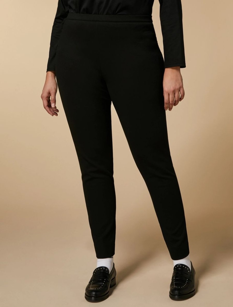 Vetements Marina Rinaldi | Legging En Jersey Noir