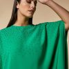 Vetements Marina Rinaldi | Robe En Cady Extensible Vert