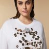 Vetements Marina Rinaldi | T-Shirt En Jersey A Imprime Blanc