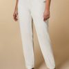 Vetements Marina Rinaldi | Pantalon Classique En Triacetate Blanc