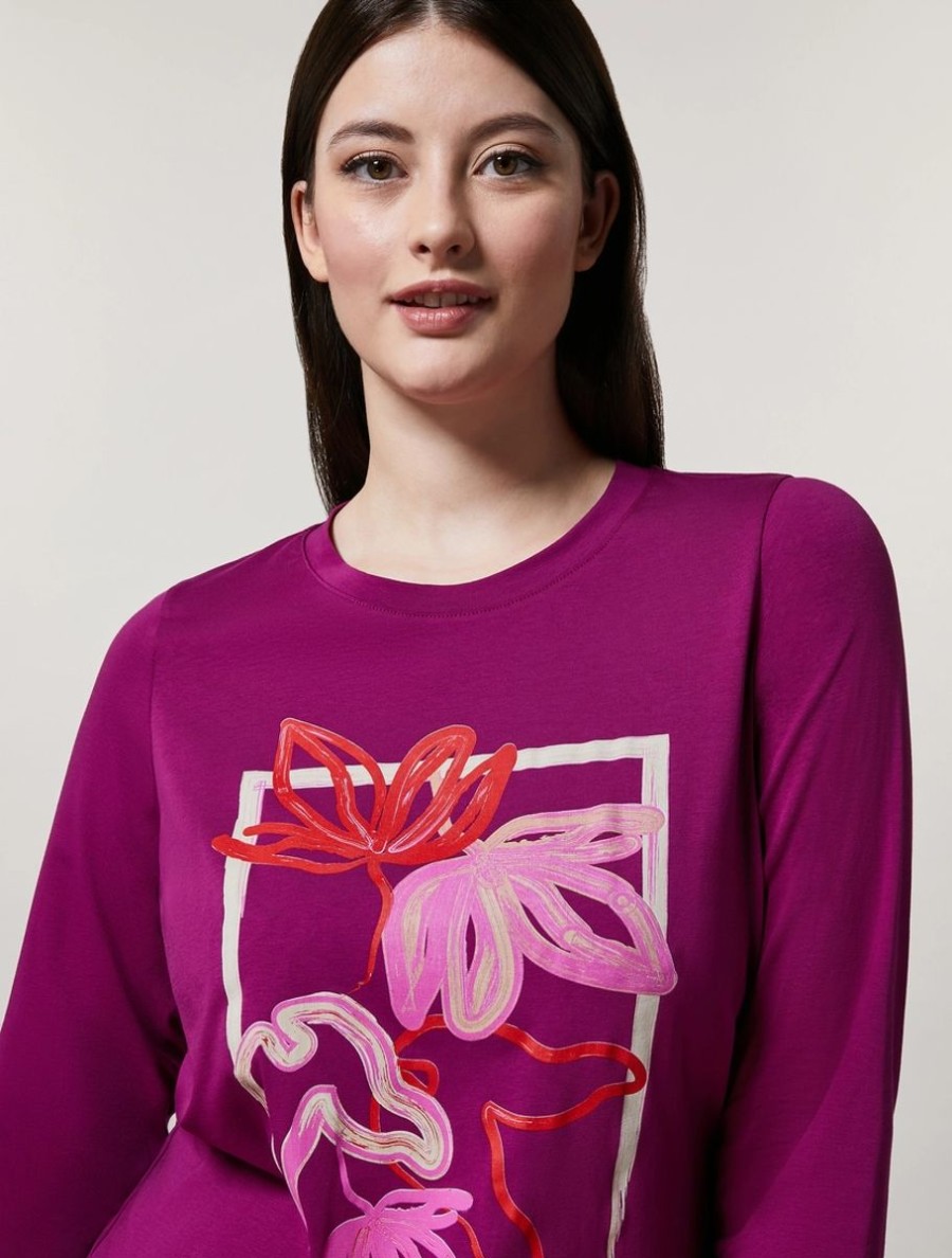 Vetements Marina Rinaldi | Tee-Shirt En Jersey Violet