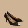 Accessoires Marina Rinaldi | Escarpins En Cuir Noir