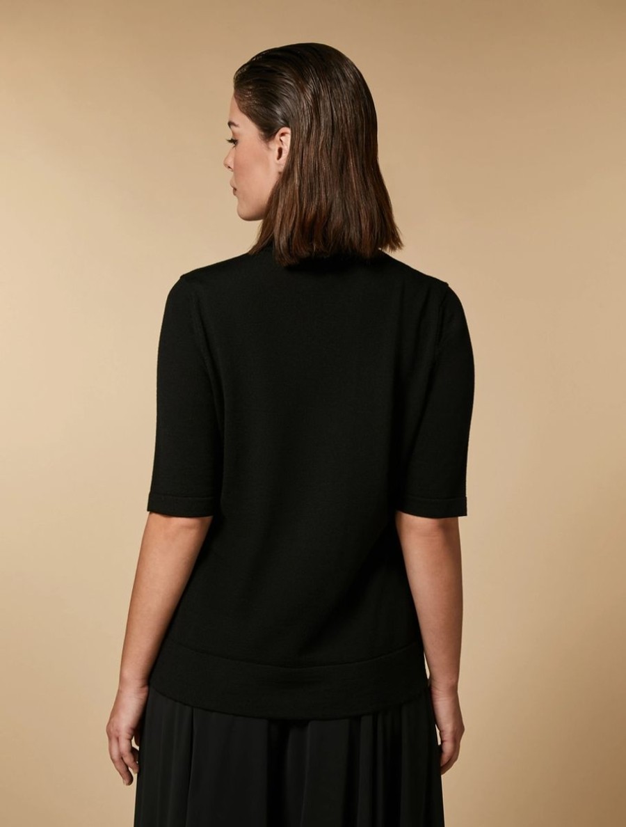 Vetements Marina Rinaldi | Pull En Laine Noir