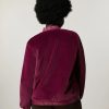 Vetements Marina Rinaldi | Bomber En Fourrure Aspect Lapin Violet