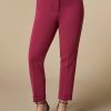 Vetements Marina Rinaldi | Pantalon Slim En Triacetate Fuchsia