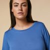 Vetements Marina Rinaldi | Tee-Shirt En Jersey Bleu Ski