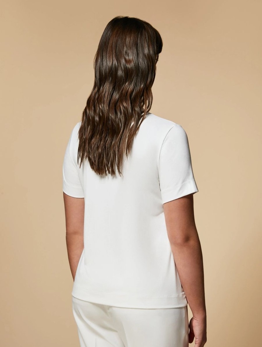 Vetements Marina Rinaldi | T-Shirt Imprime En Jersey Blanc