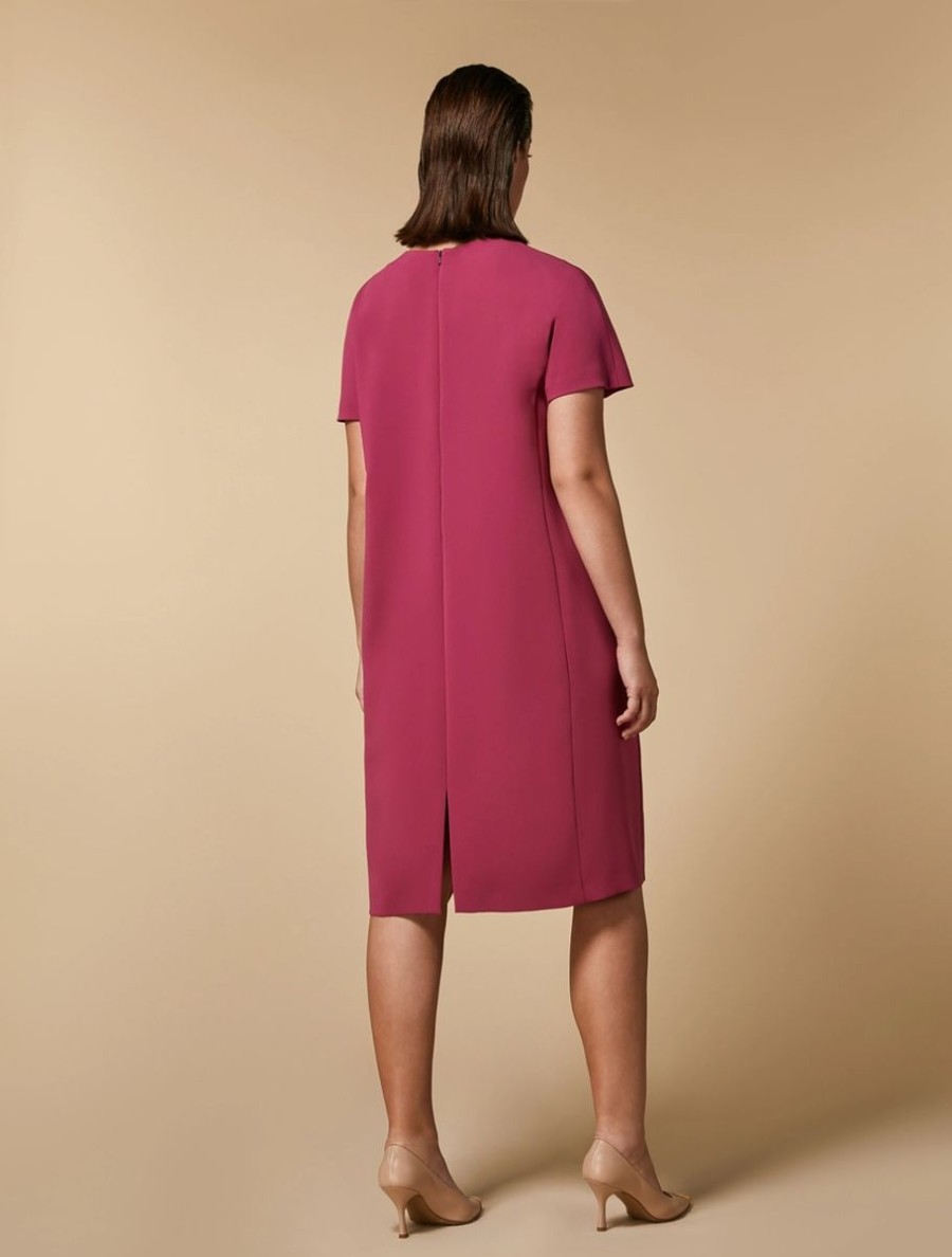 Vetements Marina Rinaldi | Robe En Triacetate Fuchsia