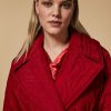 Vetements Marina Rinaldi | Doudoune Longue Matelassee Rouge