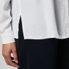 Vetements Marina Rinaldi | Chemise En Soie Melangee Blanc