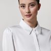 Vetements Marina Rinaldi | Chemise En Satin Blanc