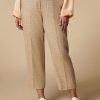 Vetements Marina Rinaldi | Pantalon En Flanelle Sable