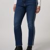 Vetements Marina Rinaldi | Jean En Denim Super Stretch Marine Fonce