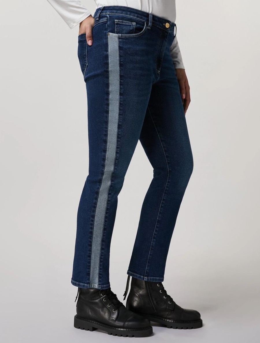 Vetements Marina Rinaldi | Jean En Denim Super Stretch Marine Fonce