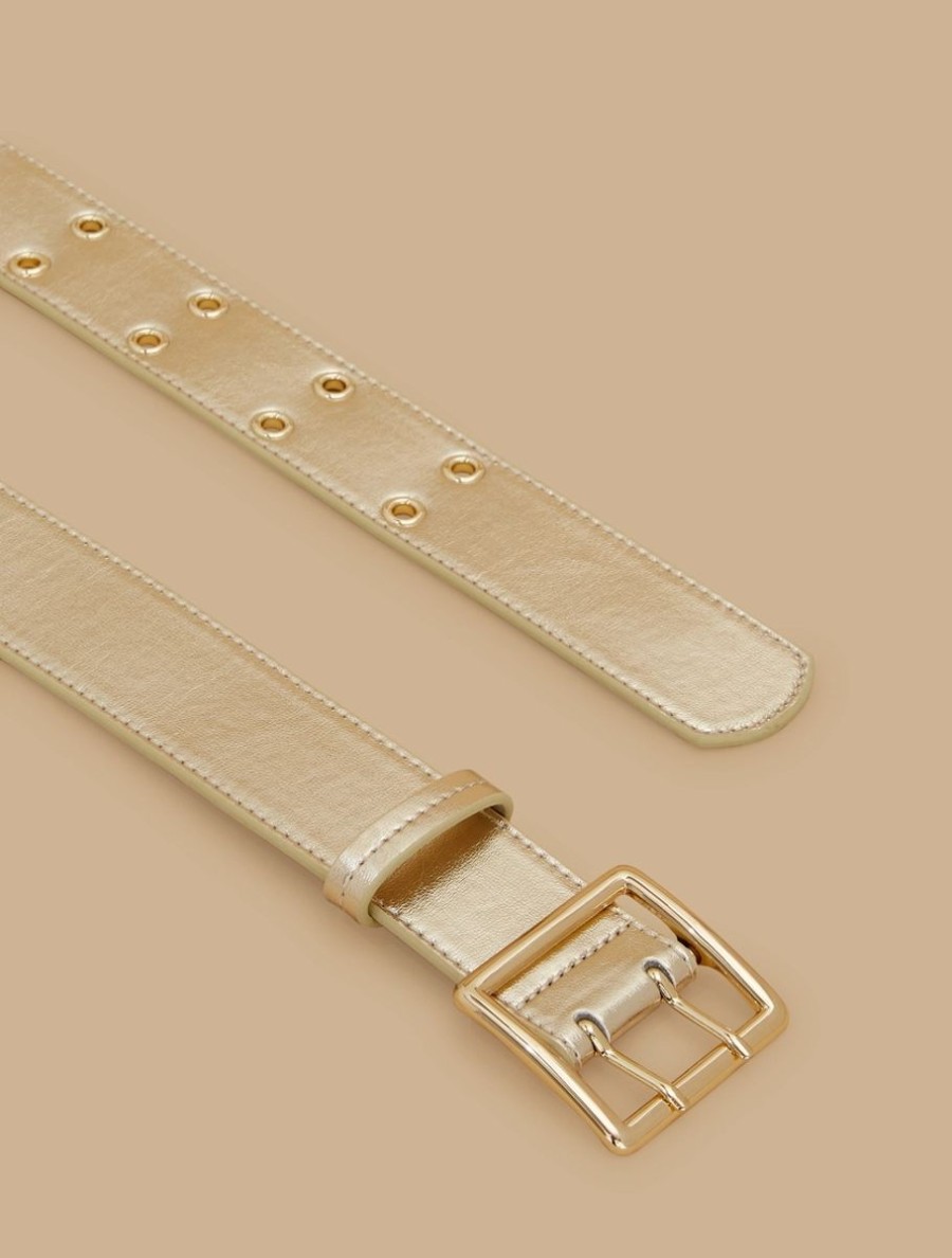 Accessoires Marina Rinaldi | Ceinture Laminee Platine