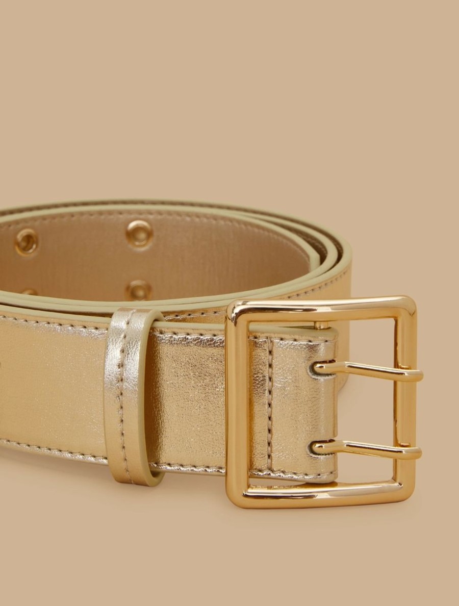 Accessoires Marina Rinaldi | Ceinture Laminee Platine